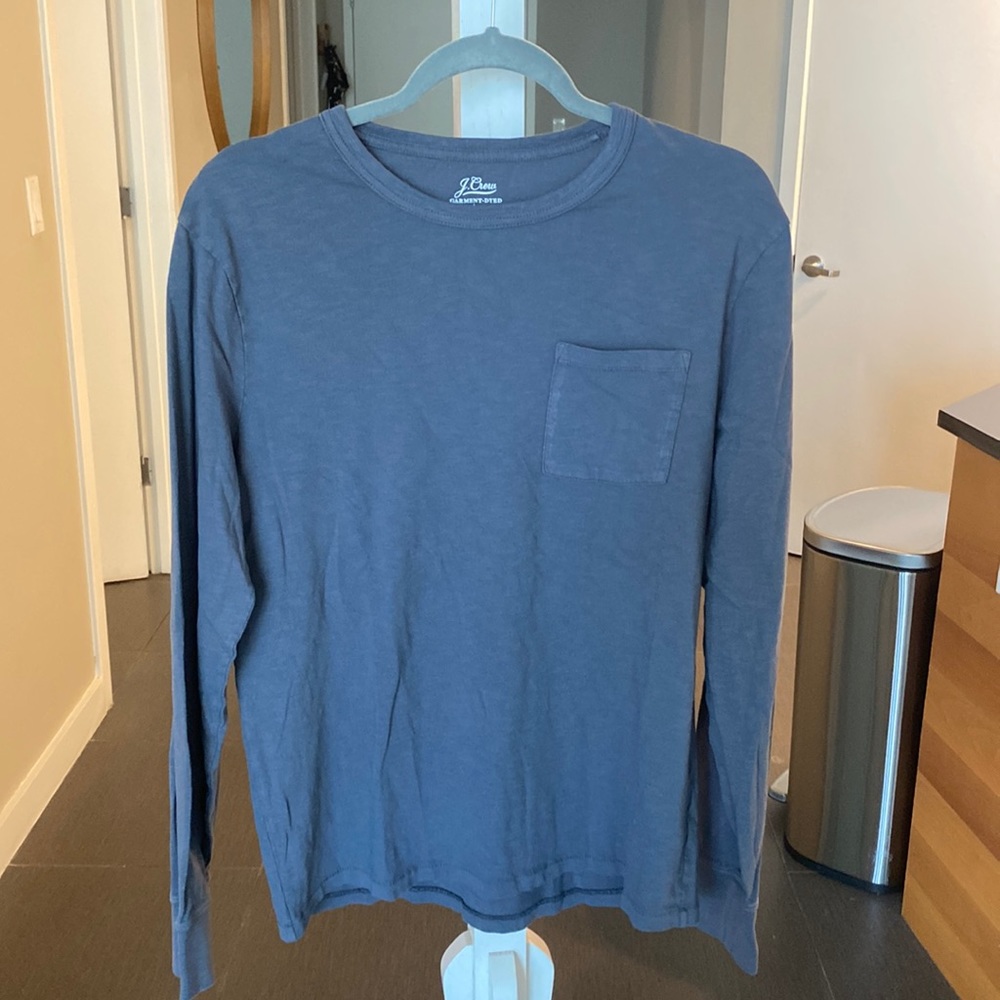 J Crew Cotton Long Sleeve Shirt with Pocket
